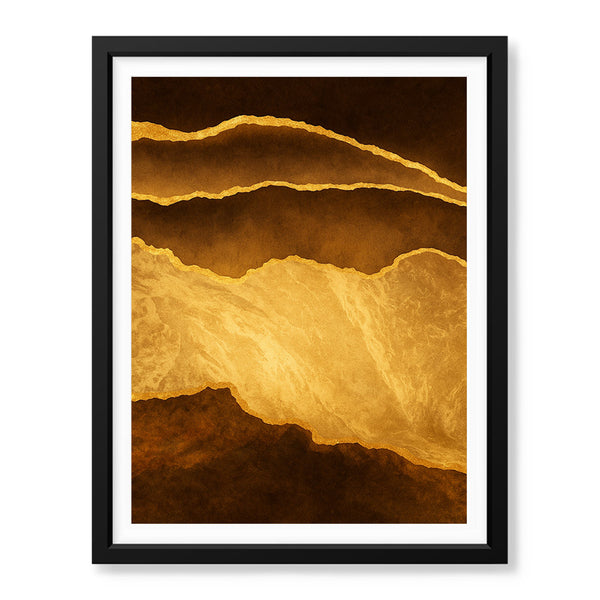 Mystic Marble Series - Brown & Gold | Abstract Signature Artwork #00735