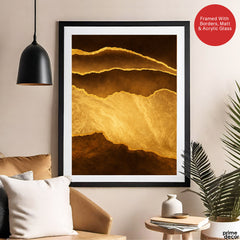 Mystic Marble Series - Brown & Gold | Abstract Signature Artwork #00735