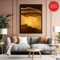 Mystic Marble Series - Brown & Gold | Abstract Signature Artwork #00735