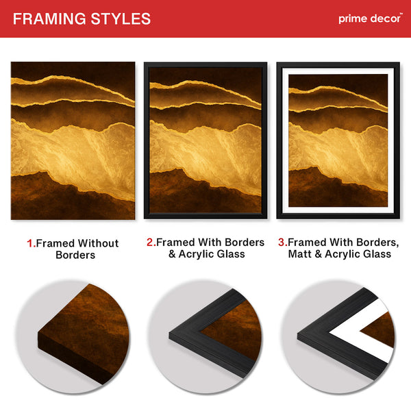 Mystic Marble Series - Brown & Gold | Abstract Signature Artwork #00735