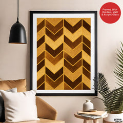 Mystic Marble Series Design - Brown & Gold | Abstract Signature Artwork #00736