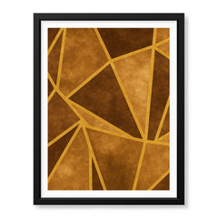 Mystic Marble Series Pattern - Brown & Gold | Abstract Signature Artwork #00737