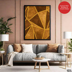 Mystic Marble Series Pattern - Brown & Gold | Abstract Signature Artwork #00737
