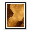 Mystic Marble Series Paint Stroke - Brown & Gold | Abstract Signature Artwork #00738
