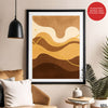 Mystic Marble Series Beige Shade - Brown & Gold | Abstract Signature Artwork #00739