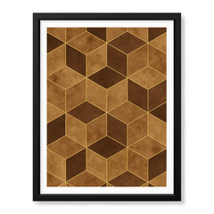 Mystic Marble Series Marble Design - Brown & Gold | Abstract Signature Artwork #00740