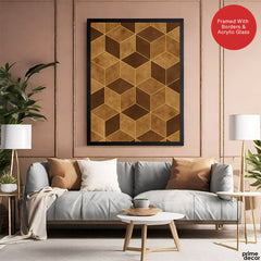 Mystic Marble Series Marble Design - Brown & Gold | Abstract Signature Artwork #00740