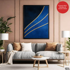 Mystic Marble Series - Blue & Gold | Abstract Signature Artwork #00741