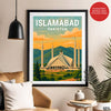 Islamabad Pakistan Illustration City Poster | Travel Artwork #00745
