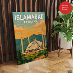 Islamabad Pakistan Illustration City Poster | Travel Artwork #00745