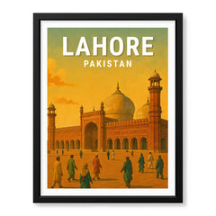 Lahore Pakistan Illustration City Poster | Travel Artwork #00746