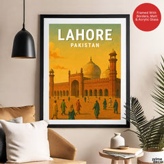 Lahore Pakistan Illustration City Poster | Travel Artwork #00746