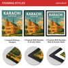 Major Pakistani Cities Illustration Set #02 (5 Panel) Travel Wall Art