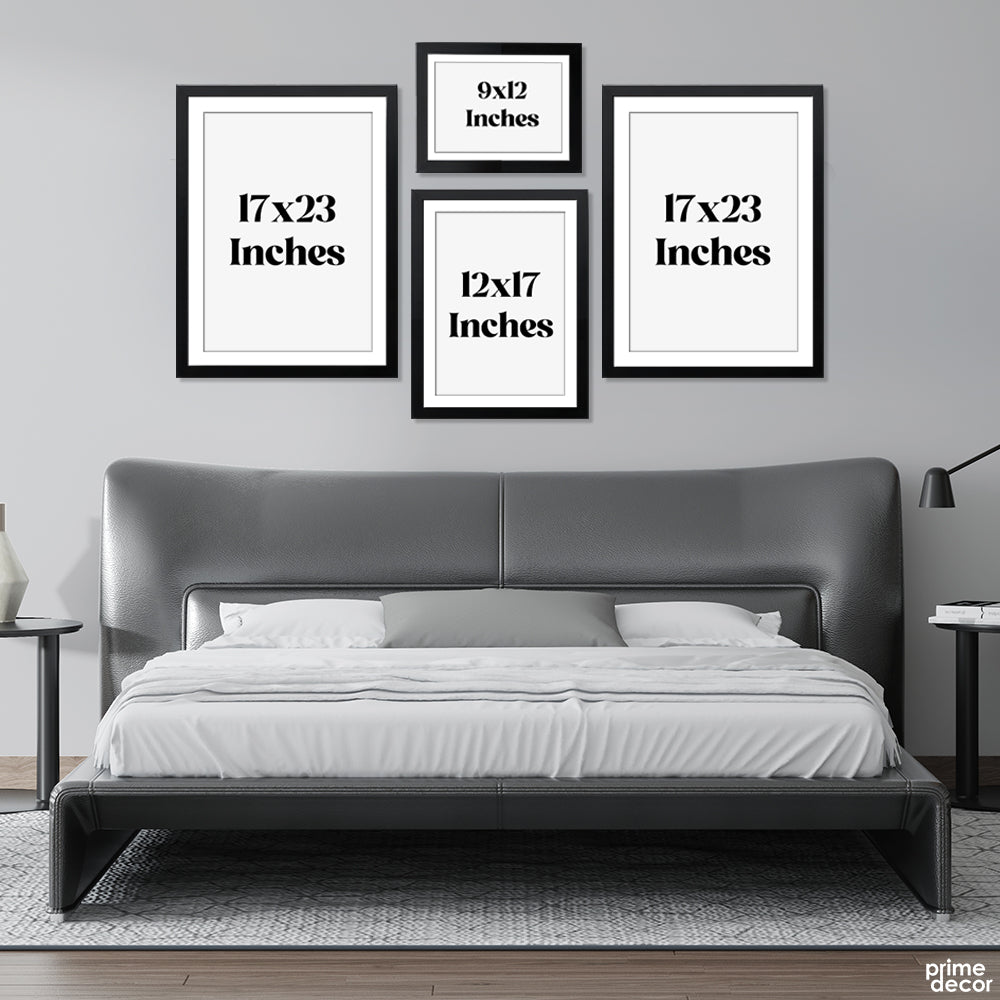 Urban Infrastructure Grayscale B&W Luxury (4 Panel) Architecture Wall Art - Prime Décor