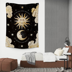 Let The Sun Warm Your Soul Astrological Design | Space Tapestry - Prime Décor