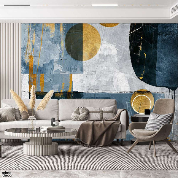 Abstract Multicolor Hand Paint Style Artwork | Abstract Wallpaper Mural