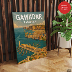 Gawadar Pakistan Illustration City Poster | Travel Artwork #00760