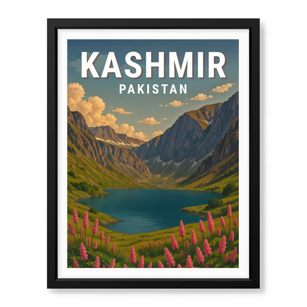 Kashmir Northern Pakistan Illustration Poster | Travel Artwork #00764