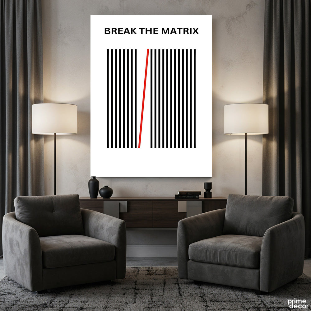 Matrix Breaking Wall Break The Matrix – Prime Décor