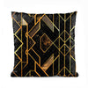 A Black & Gold Diamond Pattern | Abstract Cushion #076