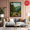 Nathia Gali Northern Pakistan Illustration Poster | Travel Artwork #00771