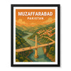 Muzaffarabad Northern Pakistan Illustration Poster | Travel Artwork #00775