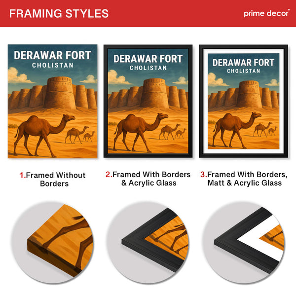 Pakistan Heritage Illustration Set (8 Panel) Travel Wall Art