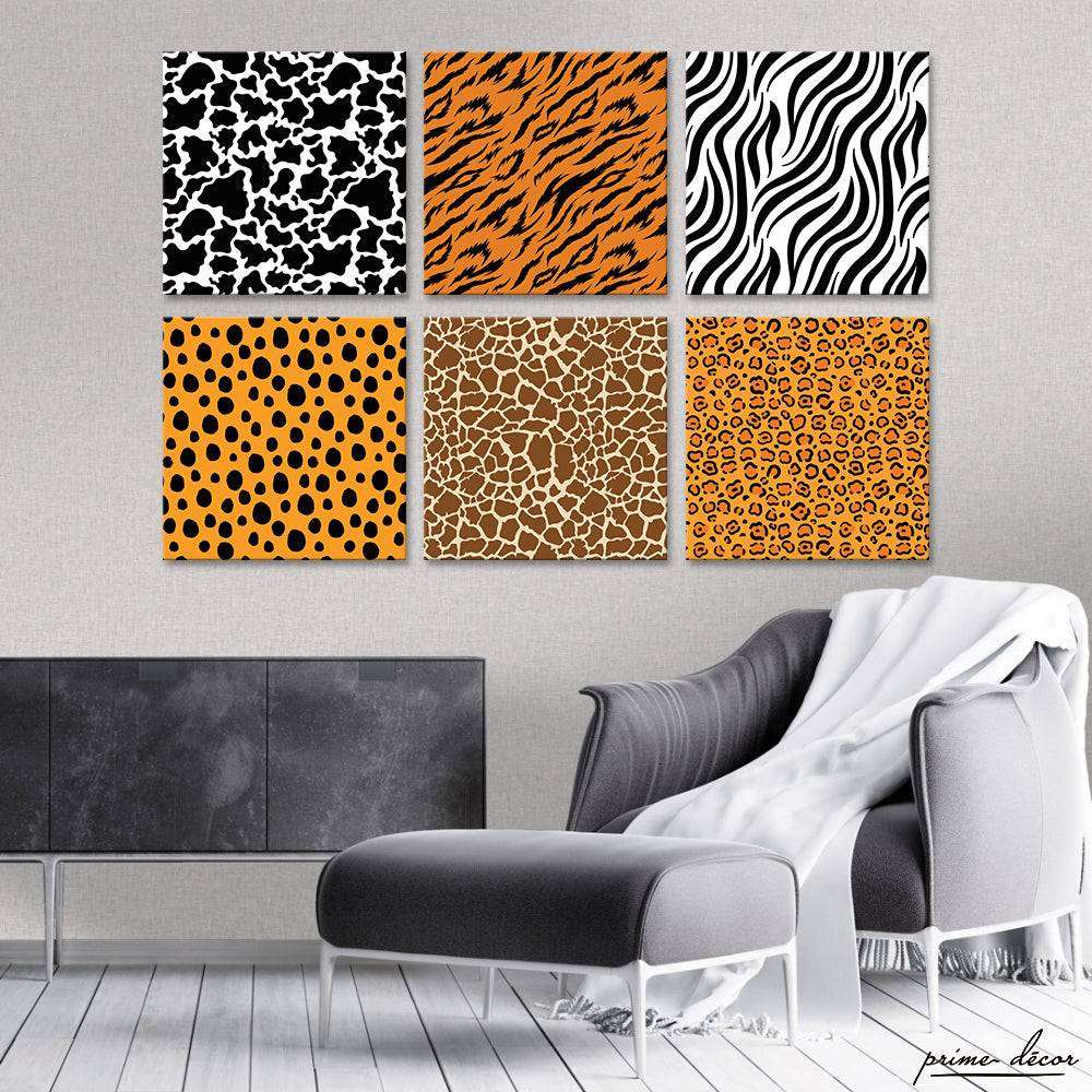 Animal Skin Pattern (6 Panel) Animal Wall Art - Prime Décor