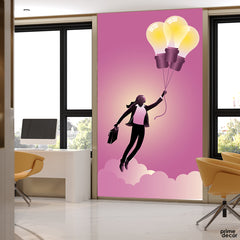 Flying With The Success Light | Office Wallpaper Mural