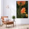 Beautiful Orange Flower Blooming In The Garden (Single Panel) Floral Wall Art