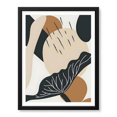 Black & White Flower Portrait Over Colorful Background | Abstract Floral Artwork #0087 - Prime Décor