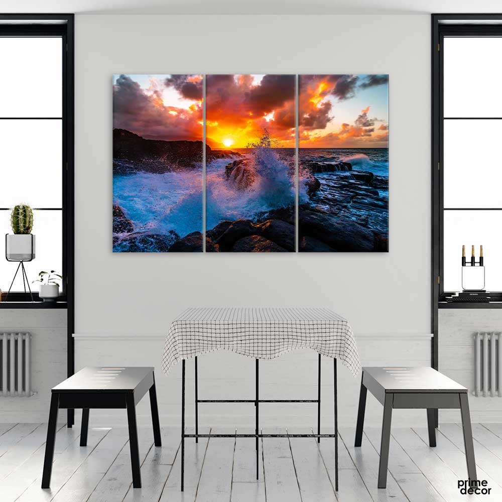 Rock Formations Beautiful Scenery (3 Panel) Nature Wall Art - Prime Décor