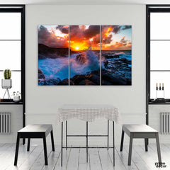 Rock Formations Beautiful Scenery (3 Panel) Nature Wall Art - Prime Décor