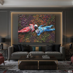 Cosmic Couple In Flower Field