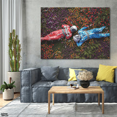 Cosmic Couple In Flower Field