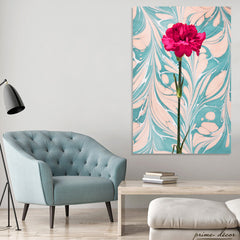 Beautiful Red Flower Artwork (Single Panel) Wall Art