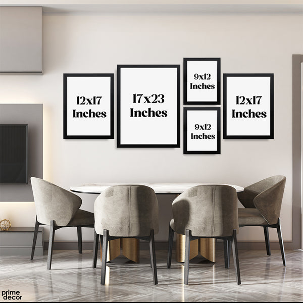 Free Palestine Rise Resist (5 Panel) Islamic Wall Art