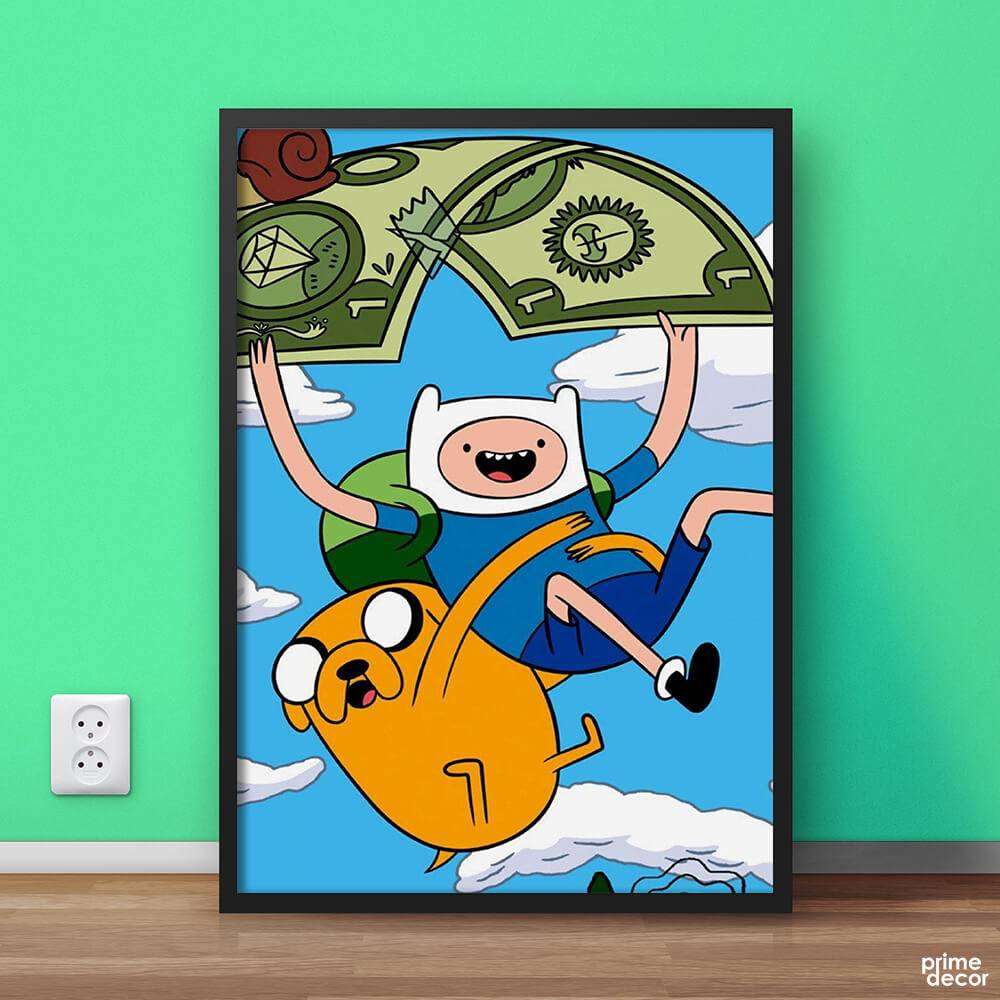Adventure Time Finn and Jake | Movie Poster Wall Art - Prime Décor