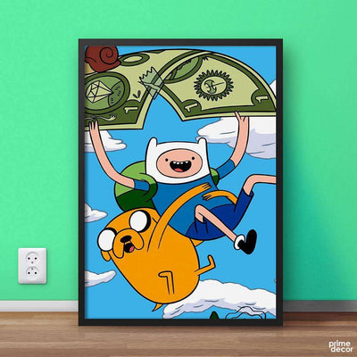 Adventure Time Finn and Jake | Movie Poster Wall Art - Prime Décor