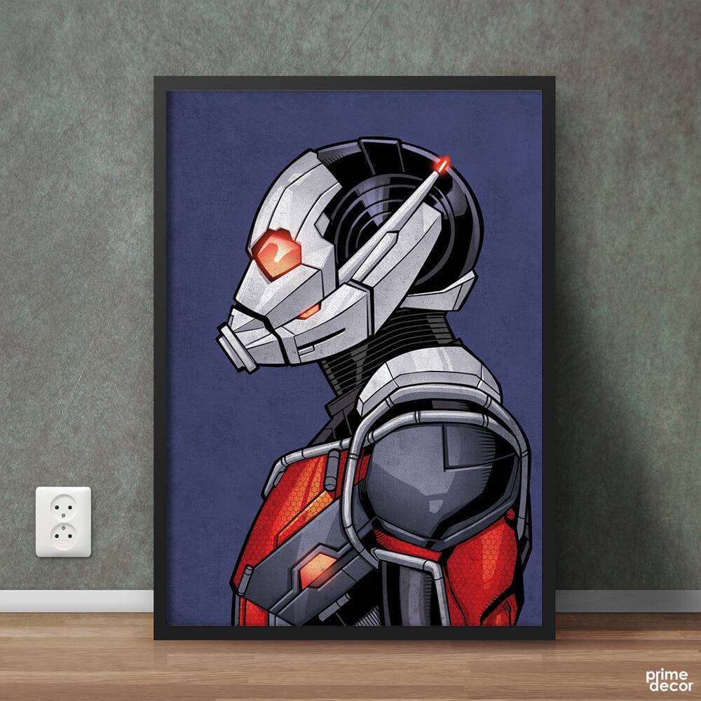 Ant Man Sideview Marvel Avengers | Movie Poster Wall Art - Prime Décor