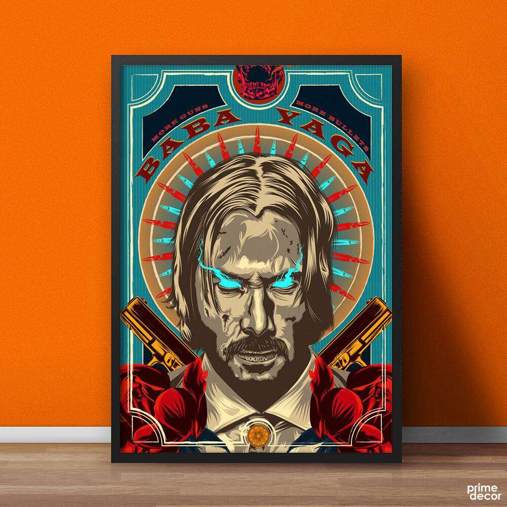 Baba Yaga John Wick Artwork | Movie Poster Wall Art - Prime Décor