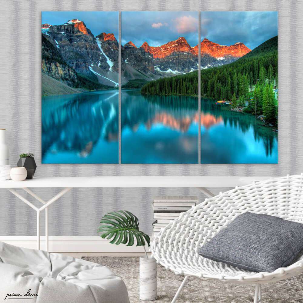 Banff National Park (3 Panel) Landscape Wall Art - Prime Décor