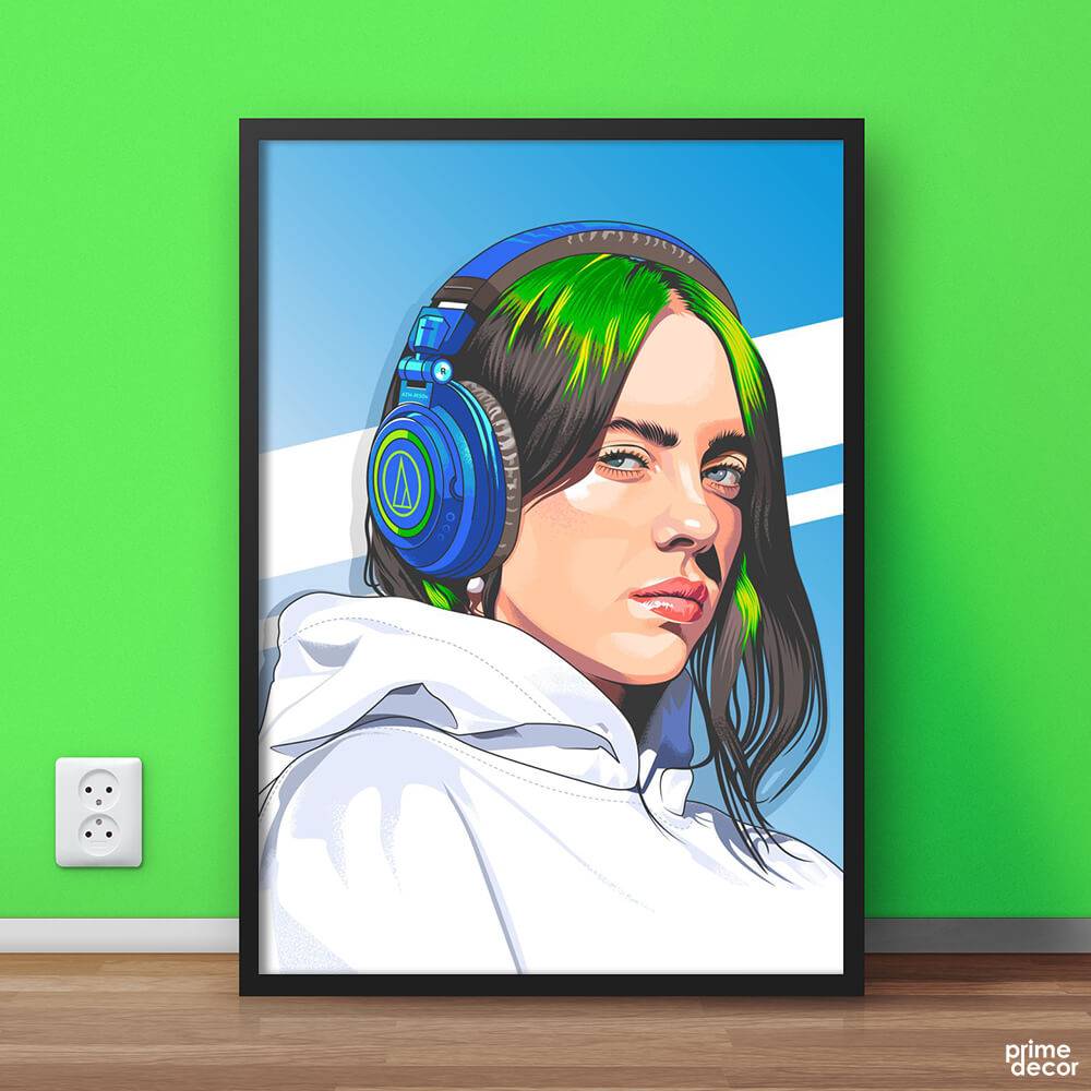 Billie Eilish FanArt | Music Poster Wall Art - Prime Décor