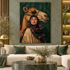 The Nomad's Grace (Single Panel) Digital Painting Wall Art