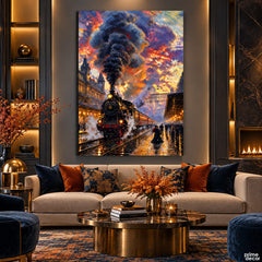The Last Departure (Single Panel) Digital Painting Wall Art
