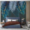Green And Blue Tropical Leaves Background| Wallpaper Mural