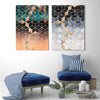 Polygonal Geometric Abstract (2 Panel) Abstract Wall Art