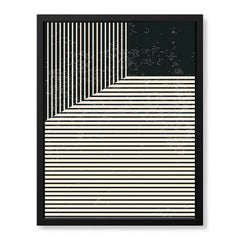 Beautiful Black Linear Design Over Black Background | Abstract Office Artwork #00113