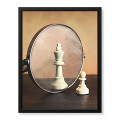 A Chess Piece In Front Of A Mirror | Abstract Motivation Artwork #00116