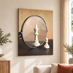 A Chess Piece In Front Of A Mirror | Abstract Motivation Artwork #00116